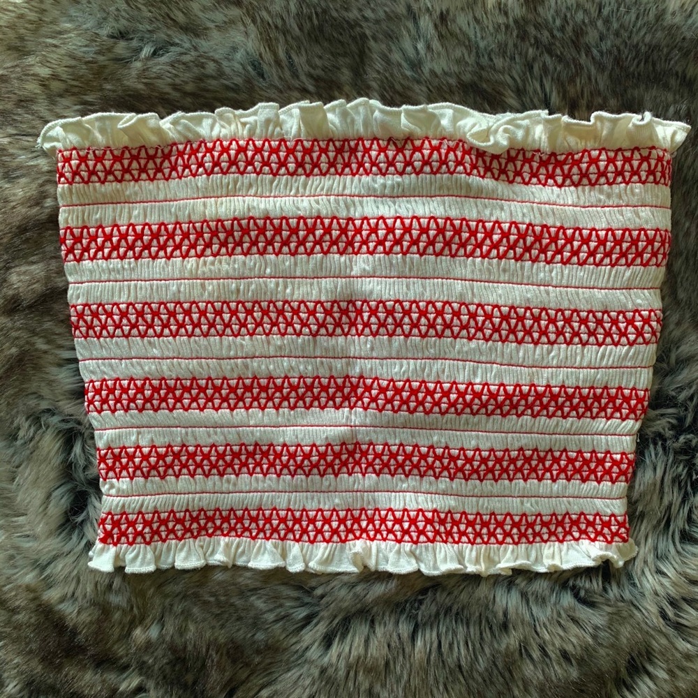 F21 Stretchy Tube Crop Top